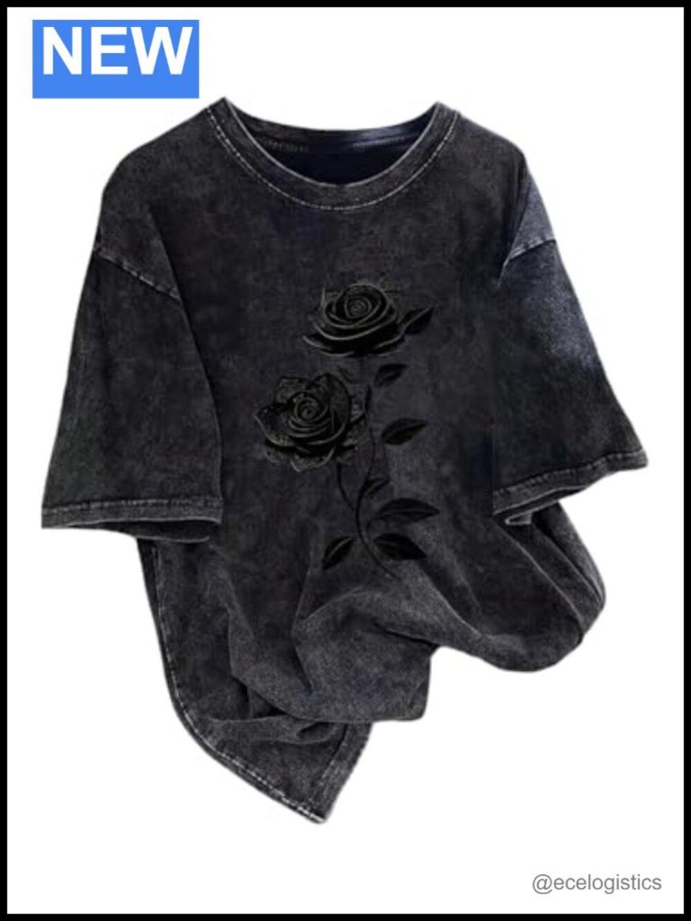 Men's Oversized Vintage Tee Short Sleeve Crewneck Washed Casual Top